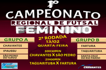 2ª Rodada do Campeonato de Futsal Feminino de Chavantes!