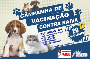 Campanha de vacinação contra raiva