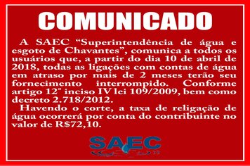 Comunicado importante.