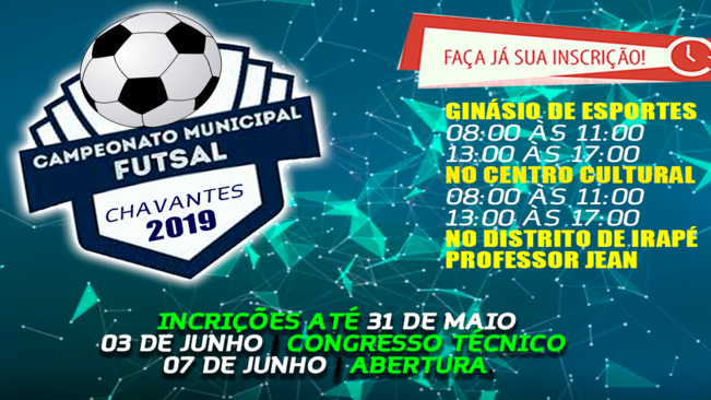 Campeonato Municipal de Futsal Masculino!